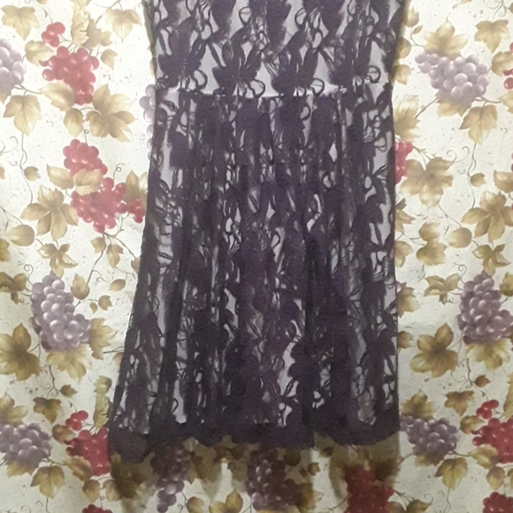 Lace Dress with Cream Slip - Picture 4 of 8